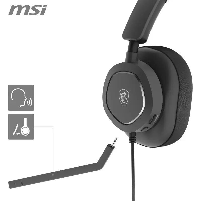 Casque Gaming MSI Maestro 300 / Noir