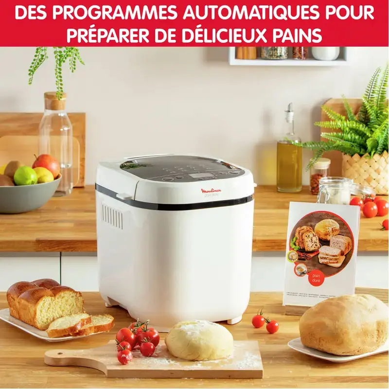 Machine à pain Moulinex 12 Programmes / Blanc