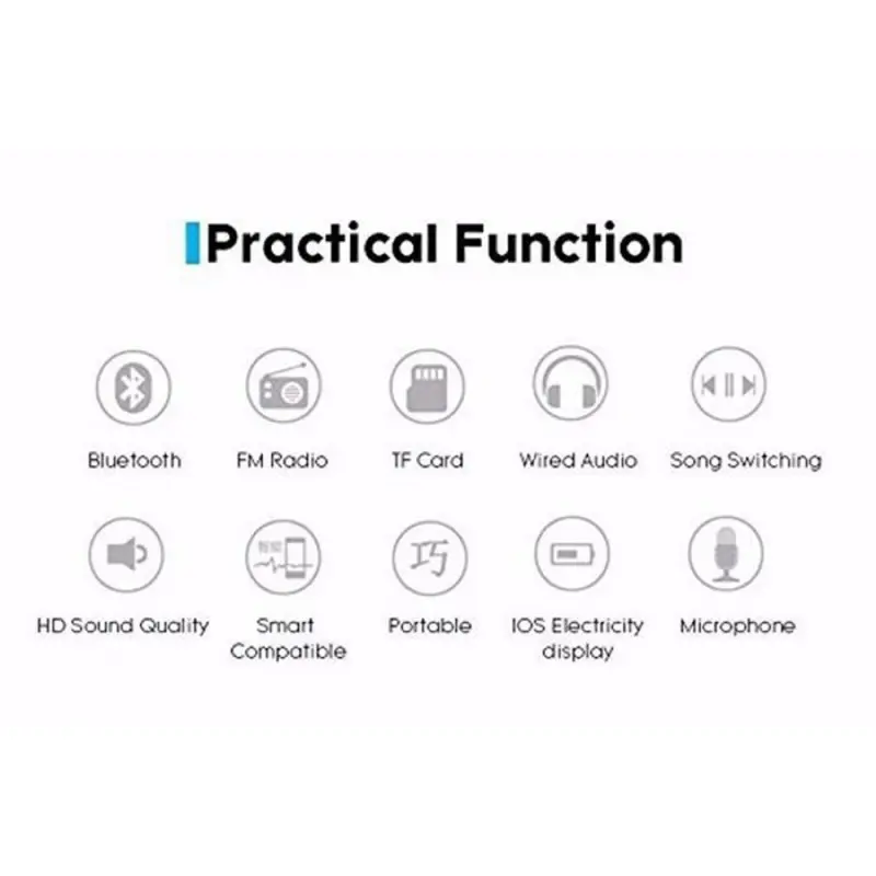 Casque-Micro Bluetooth P47 / Gris & Rouge