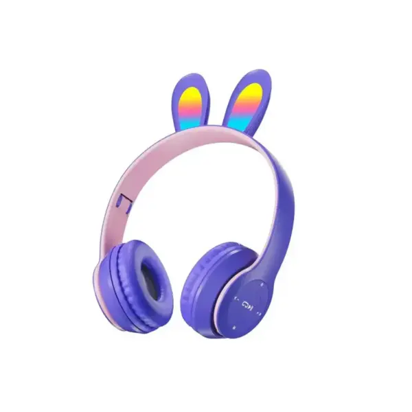 Casque Bluetooth P47R Pour Enfants-RABBIT - VIOLET