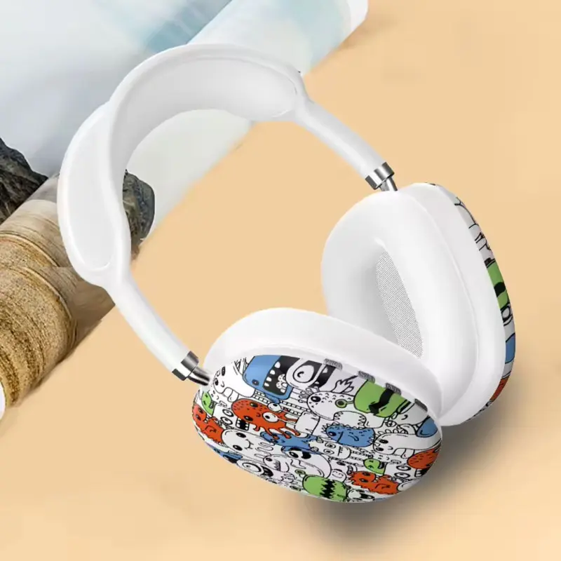 Casque sans fil P9 bleutooth – GRAFFITI – WHITE