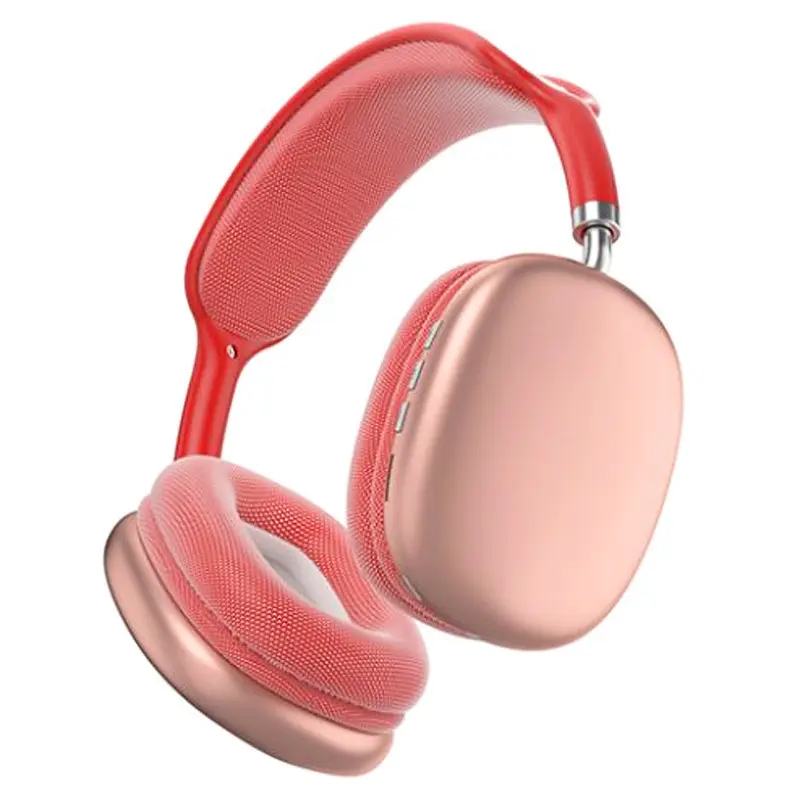 Casque sans fil P9 PRO MAX / Bluetooth + SD / Rose