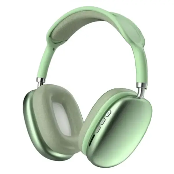 Casque sans fil P9 PRO MAX / Bluetooth + SD / Vert