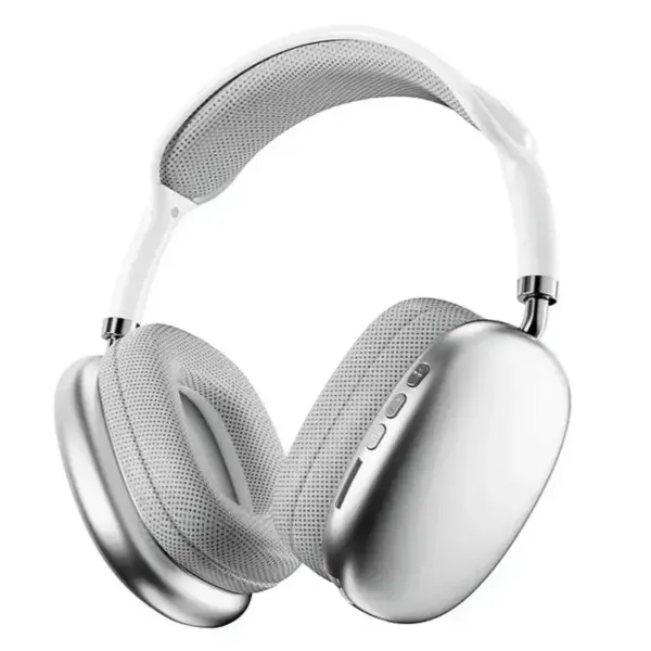 Casque sans fil P9 PRO MAX / Bluetooth + SD / Blanc