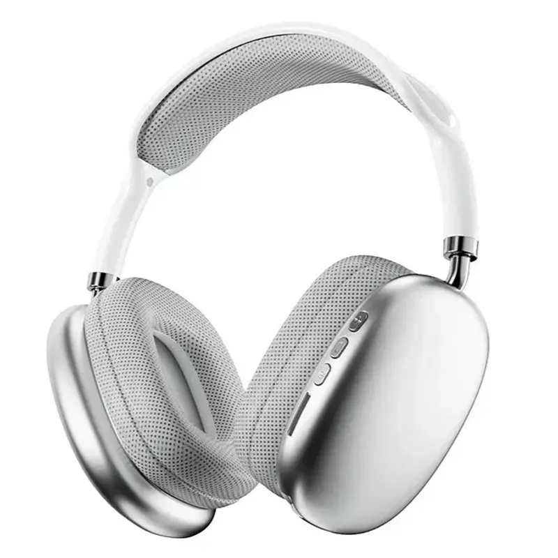 Casque sans fil P9 PRO MAX / Bluetooth + SD / Blanc