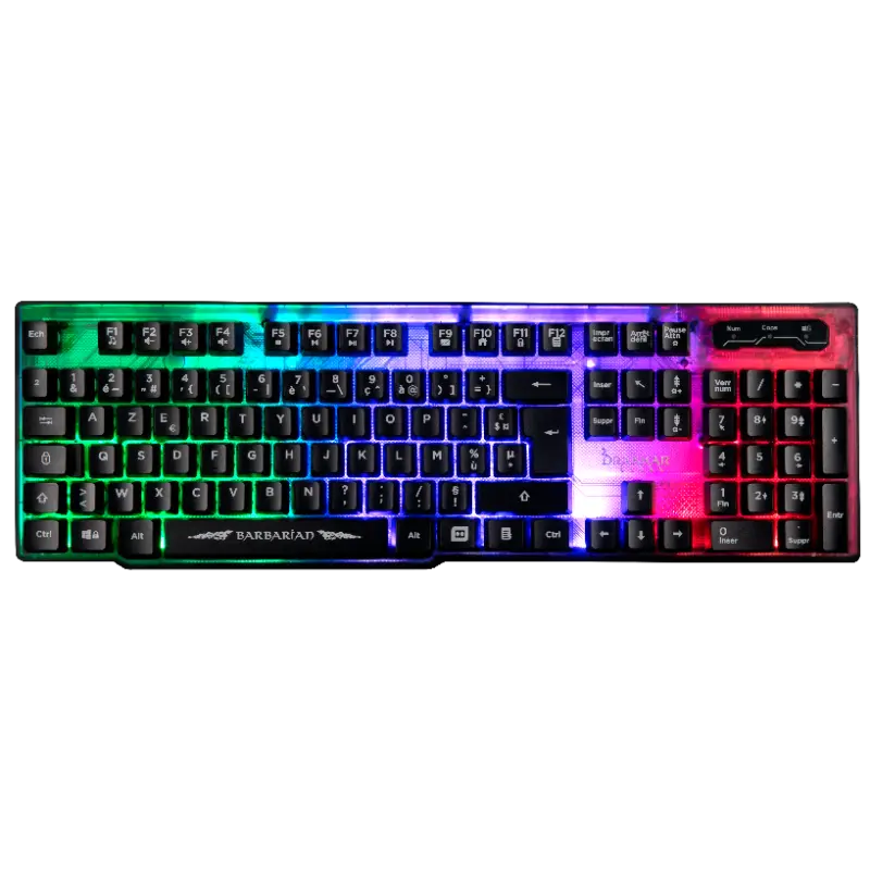 Pack Gaming 3 En 1 Clavier + Souris + Tapis De Souris Konix – Barbarian Drakkar