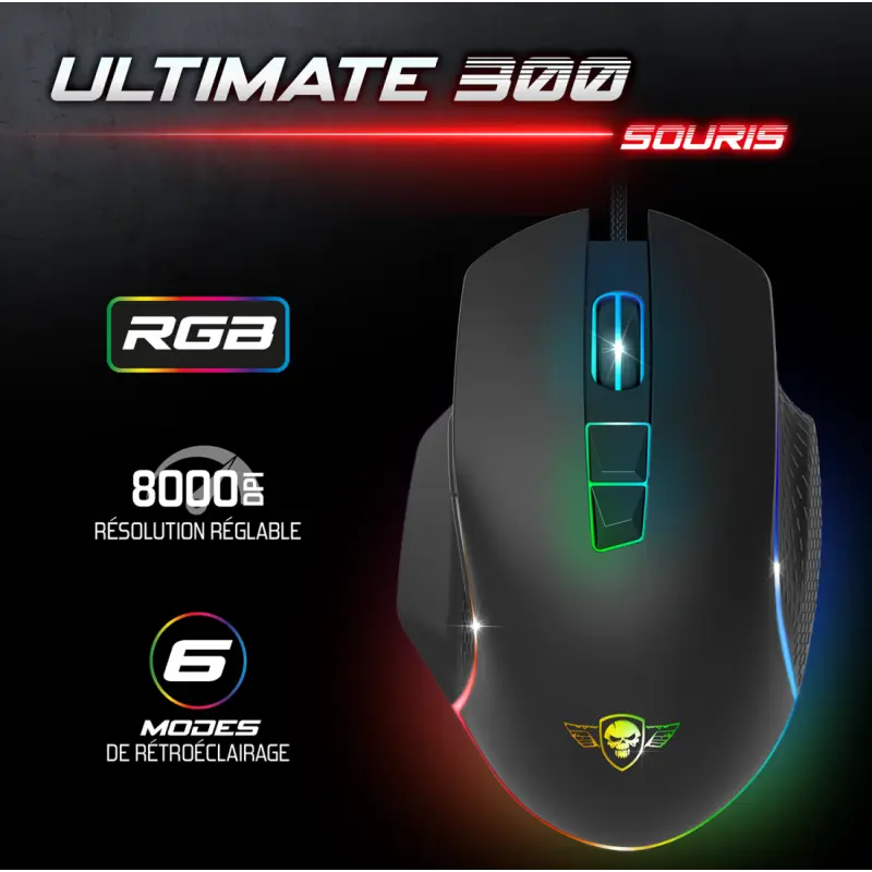 Pack Gaming Spirit Of Gamer ULTIMATE 300 4EN1 clavier / souris / tapis / casque