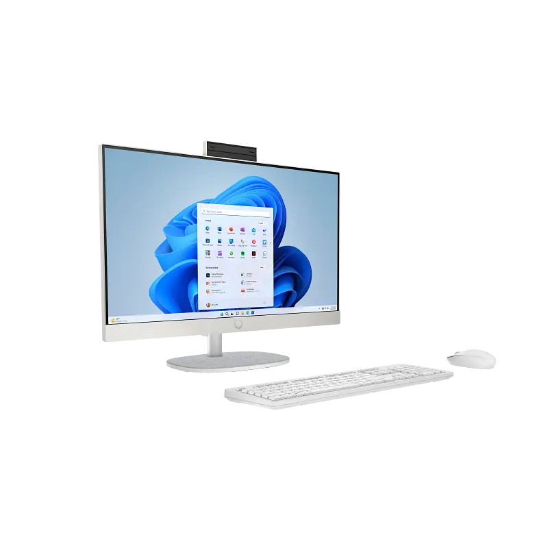 Pc de Bureau All in One HP 24-cr2013nk / Ultra 7 255U / 24 Go / 512 Go SSD / Windows 11 / Blanc coquillage