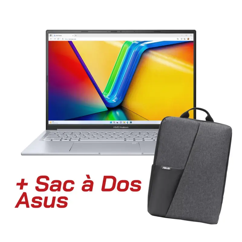 PC Portable Gamer ASUS Vivobook 16X I5-13420H 16GB 512SSD RTX30504GO W11 16&Prime; WUXGA SILVER + SAC A DOS