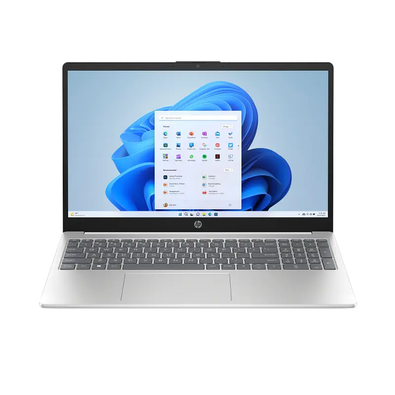 Pc Portable HP 15-fc0092nk / Ryzen 5 7520U / 8 Go / 512 Go SSD / Windows 11 / Blanc