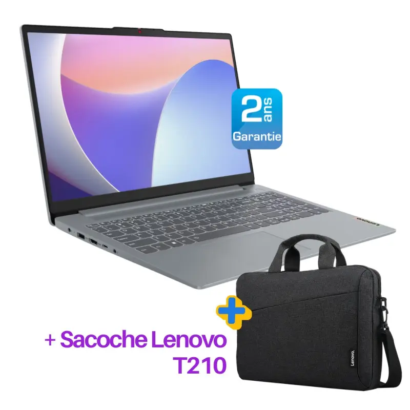 Pc Portable Lenovo IdeaPad Slim 3 15IAN8 / i3-N305 / 8 Go / 256 Go SSD / Windows 11 Pro