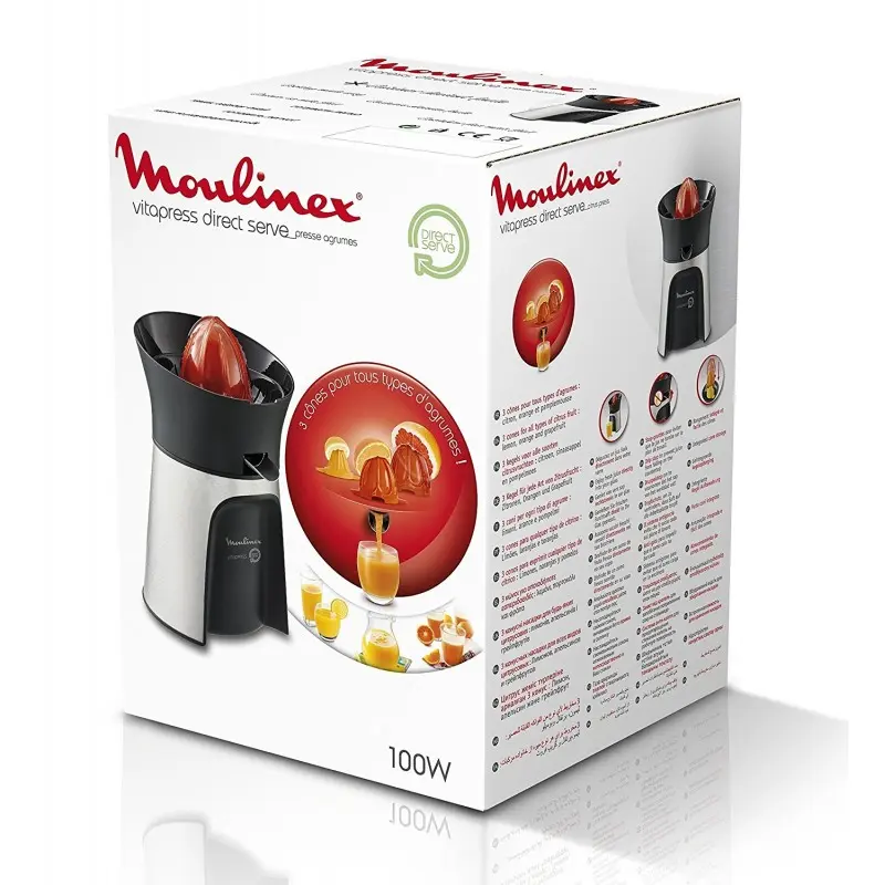 Presse-agrumes Moulinex Vitapress Direct Serve 3 Cônes