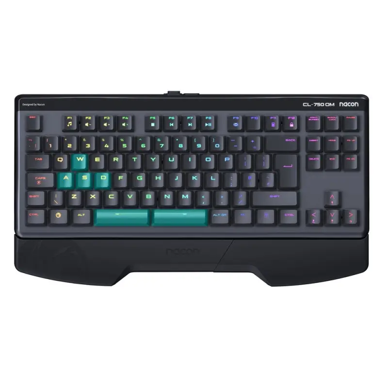 Clavier filaire gaming Nacon Optique-mécanique / Azerty / Gris et Noir