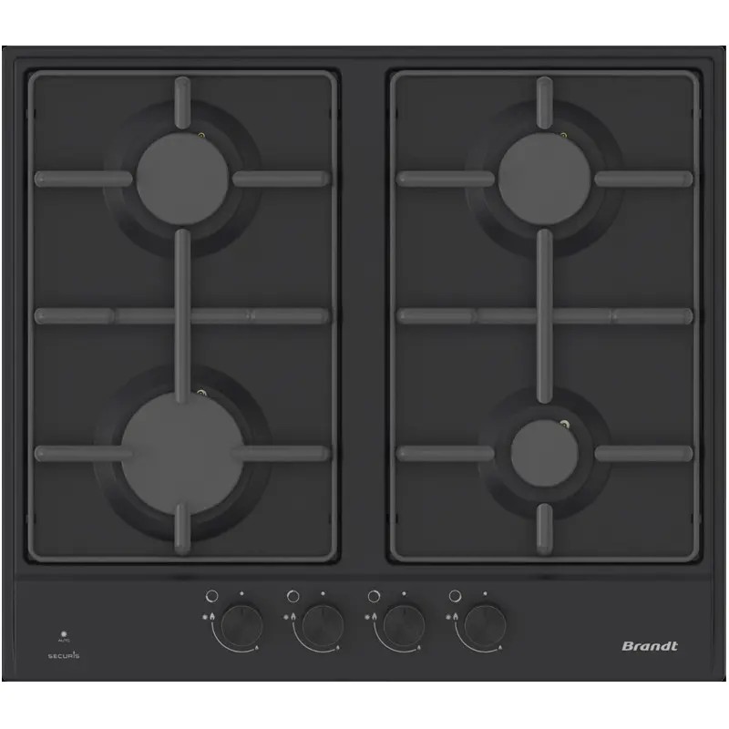 Plaque De Cuisson Encastrable Brandt BPE6341BA 4 Feux 60Cm Noir