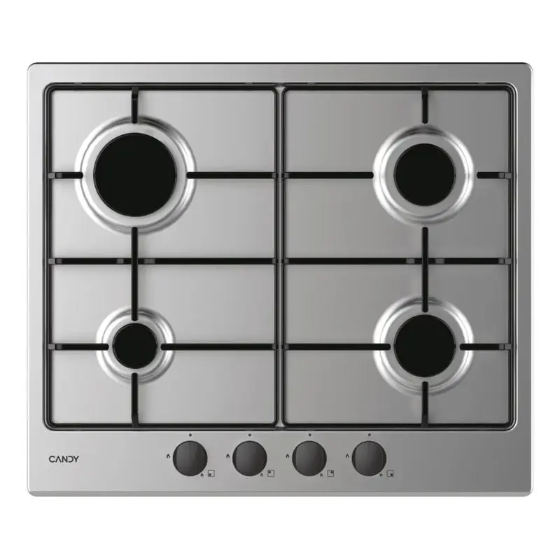 PLAQUE ENCASTRABLE CANDY 4 FEUX / INOX / CM6PBRX-4U2