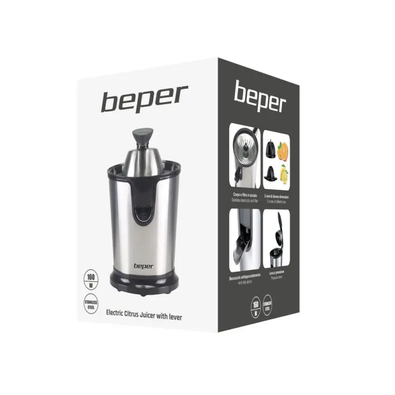 Presse agrumes électrique avec levier Beper P102EST010