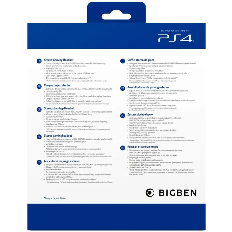 CASQUE MICRO GAMER POUR PS4, PC, MAC ET APPAREILS MOBILE OFFICIEL SONY V3 / Rouge