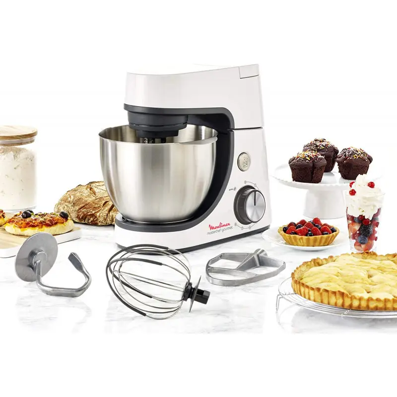 Robot Multifonctions Pâtissier Moulinex MasterChef Gourmet / 1100W