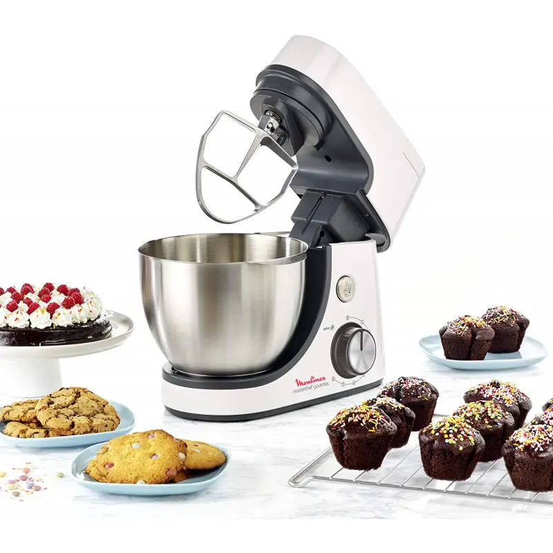Robot Multifonctions Pâtissier Moulinex MasterChef Gourmet / 1100W
