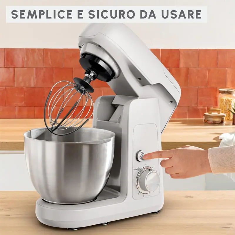 ROBOT PÉTRIN MOULINEX 1100W / Blanc