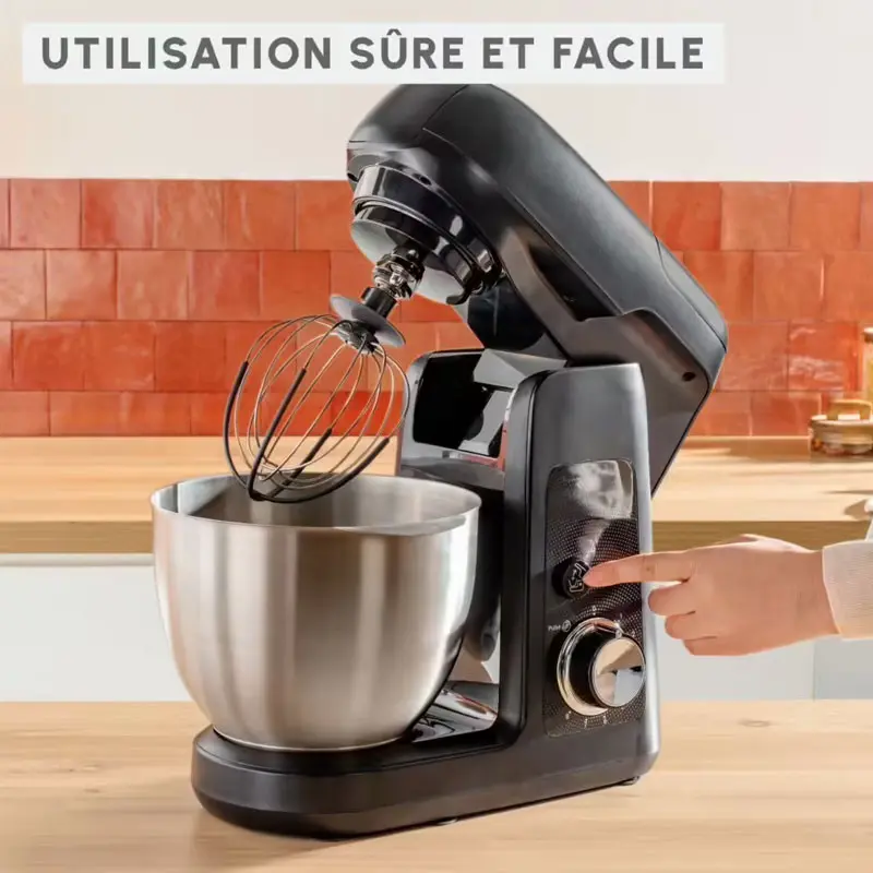 ROBOT PÉTRIN MOULINEX 4.6L 1100W / Noir / QA525810