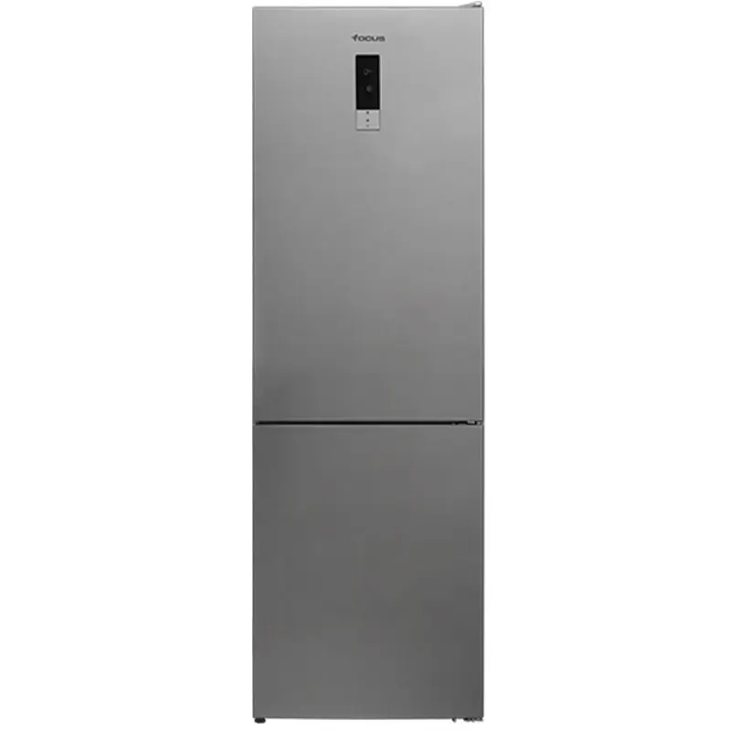 REFRIGERATEUR FOCUS No Frost COMBINE 323 Litres / INOX avec AFFICHEUR