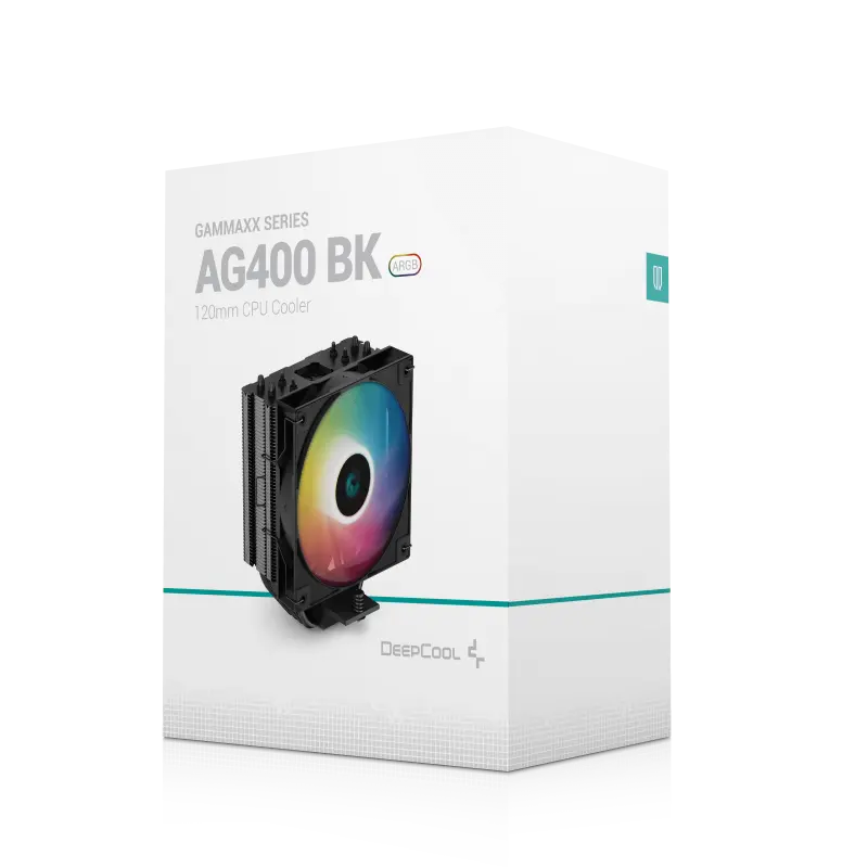 Ventilateur de processeur DeepCool AG400 BK ARGB / Noir