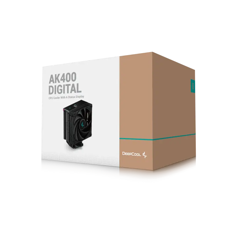 Ventilateur de processeur DeepCool AK400 DIGITAL / Noir