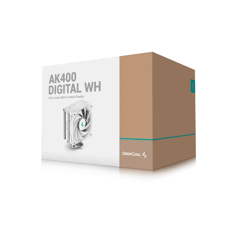 Ventilateur de processeur DeepCool AK400 DIGITAL WH / Blanc