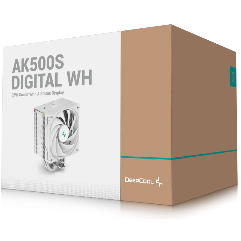 Refroidisseur d&rsquo;air pour processeur DeepCool AK500S Digital / Blanc