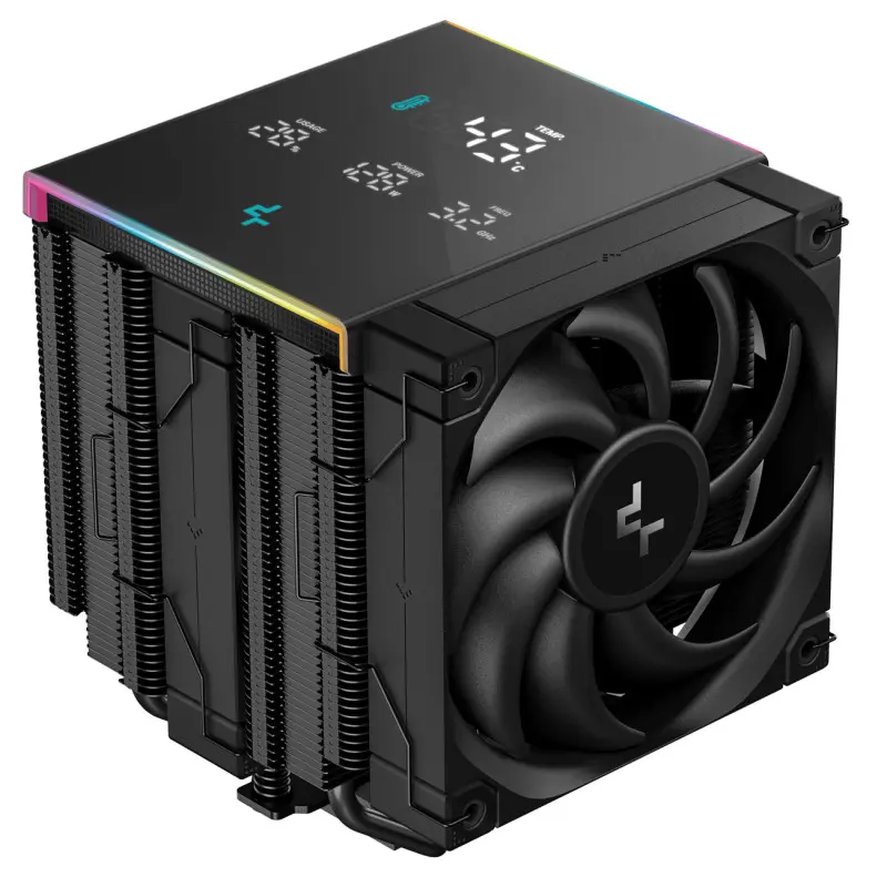 Refroidisseur d&rsquo;air pour processeur DeepCool AK620 DIGITAL PRO / LGA 1700 / AM5 / Noir