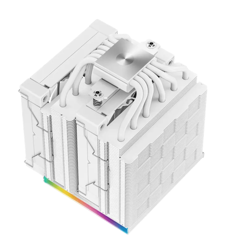 Ventilateur de processeur DeepCool AK620 DIGITAL WH / Blanc