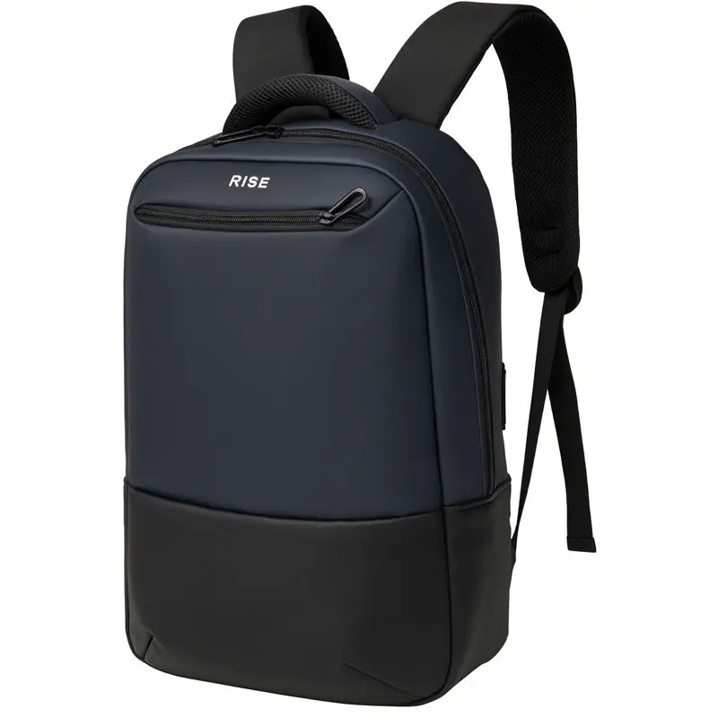 SAC A DOS RISE 16.1 » AVEC PORT USB INTEGRE( USB A + TYPE C) / IMPERMEABLE / Noir et Bleu
