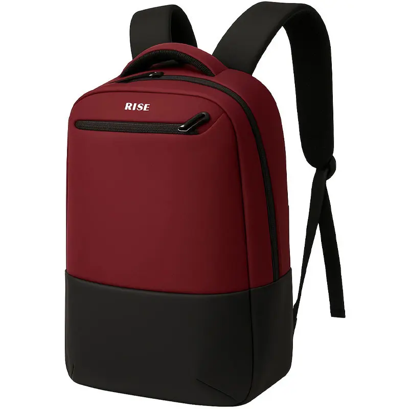 SAC A DOS RISE 16.1 » AVEC PORT USB INTEGRE( USB A + TYPE C) / IMPERMEABLE / NOIR ET ROUGE