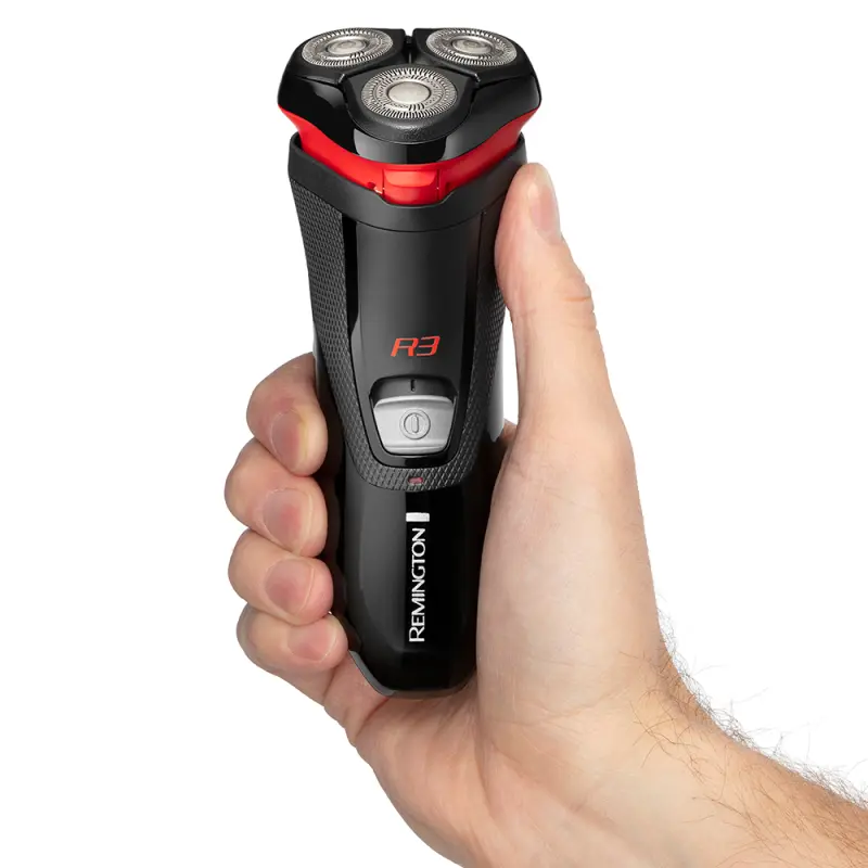 Rasoir R3 Avec 3 Tètes Remington R3000 / Noir & Rouge