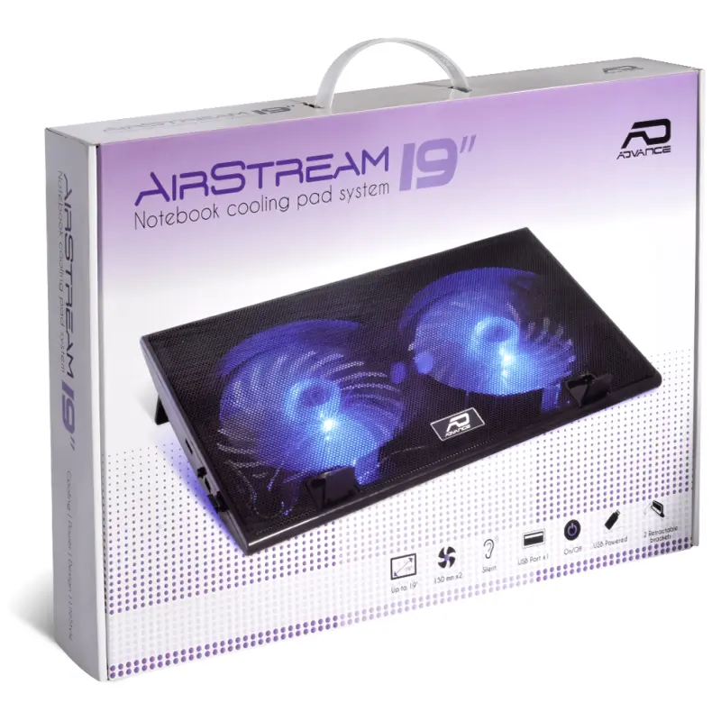 Refroidisseur ADVANCE VE-NB70 Pour PC Portable 17’’ / Noir