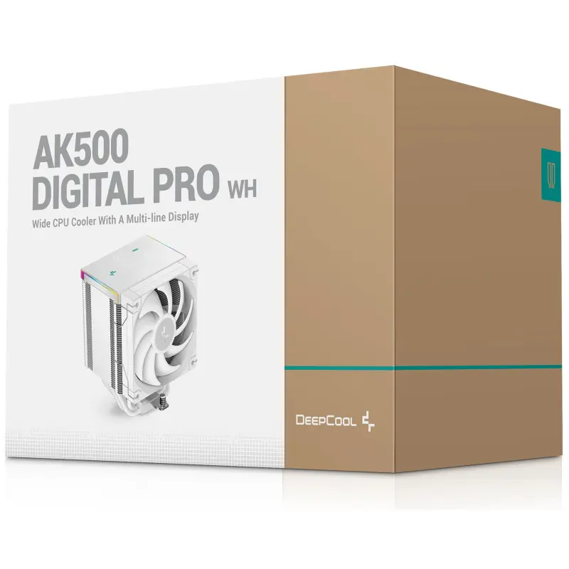 Refroidisseur d&rsquo;air pour processeur DeepCool AK500 DIGITAL PRO | WHITE