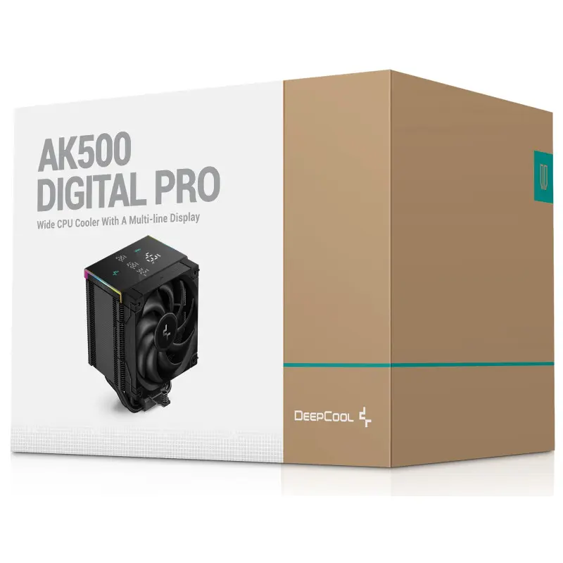 Refroidisseur d&rsquo;air pour processeur DeepCool AK500 DIGITAL PRO | BLACK
