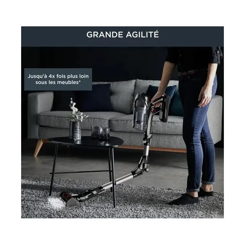 Aspirateur BALAI ROWENTA X-FORCE FLEX / 0.9Litre / NOIR