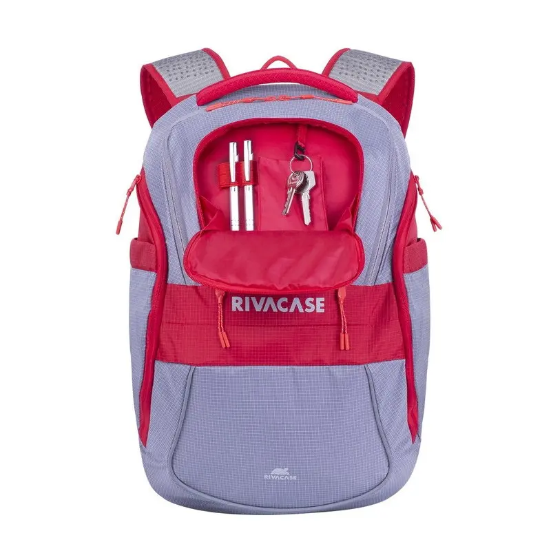 Sac à dos Rivacase 5225 20L / 15.6&Prime; / Gris & Rouge