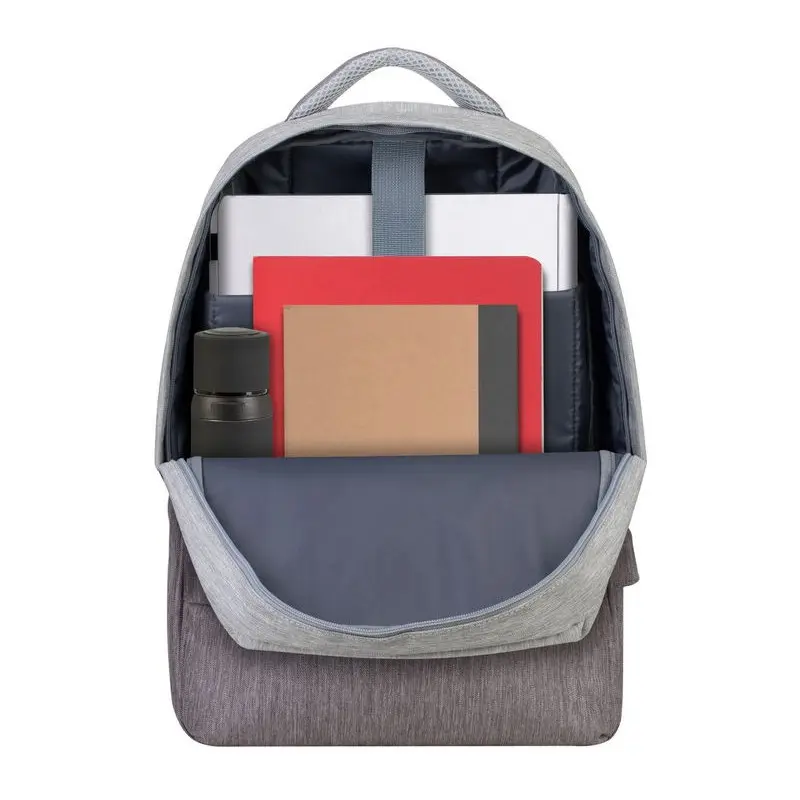 Sac à dos antivol pour pc portable 15.6&Prime; RivaCase 7562 / Gris et Moka