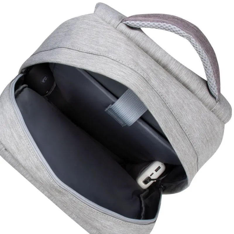 Sac à dos antivol pour pc portable 15.6&Prime; RivaCase 7562 / Gris et Moka