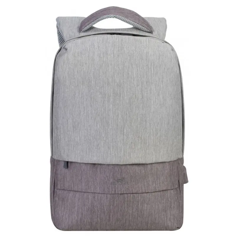 Sac à dos antivol pour pc portable 15.6&Prime; RivaCase 7562 / Gris et Moka