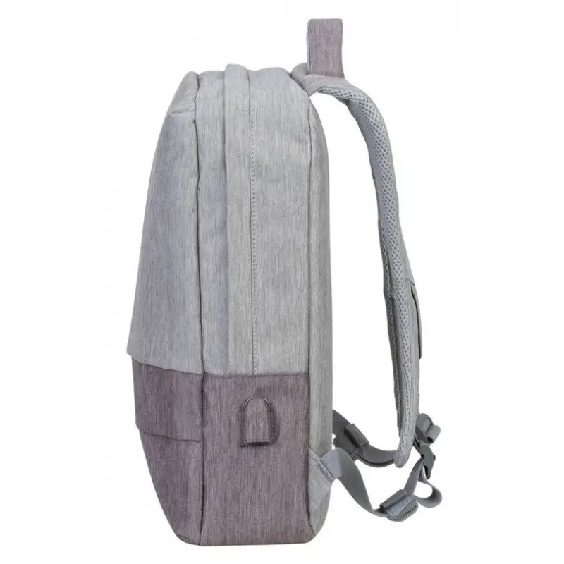 Sac à dos antivol pour pc portable 15.6&Prime; RivaCase 7562 / Gris et Moka