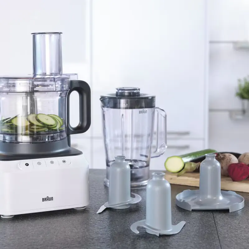 ROBOT MULTIFONCTIONS BRAUN FP3131WH 800W / BLANC