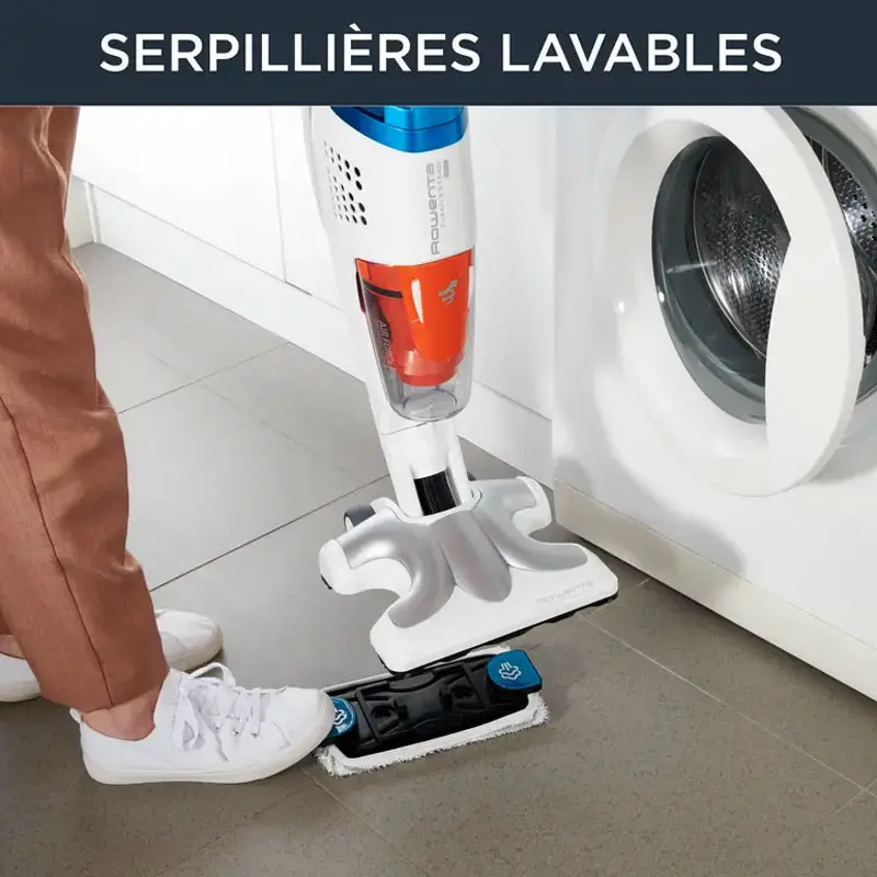 Aspirateur Balai ROWENTA CLEAN & STEAM MULTI 1700W Blanc