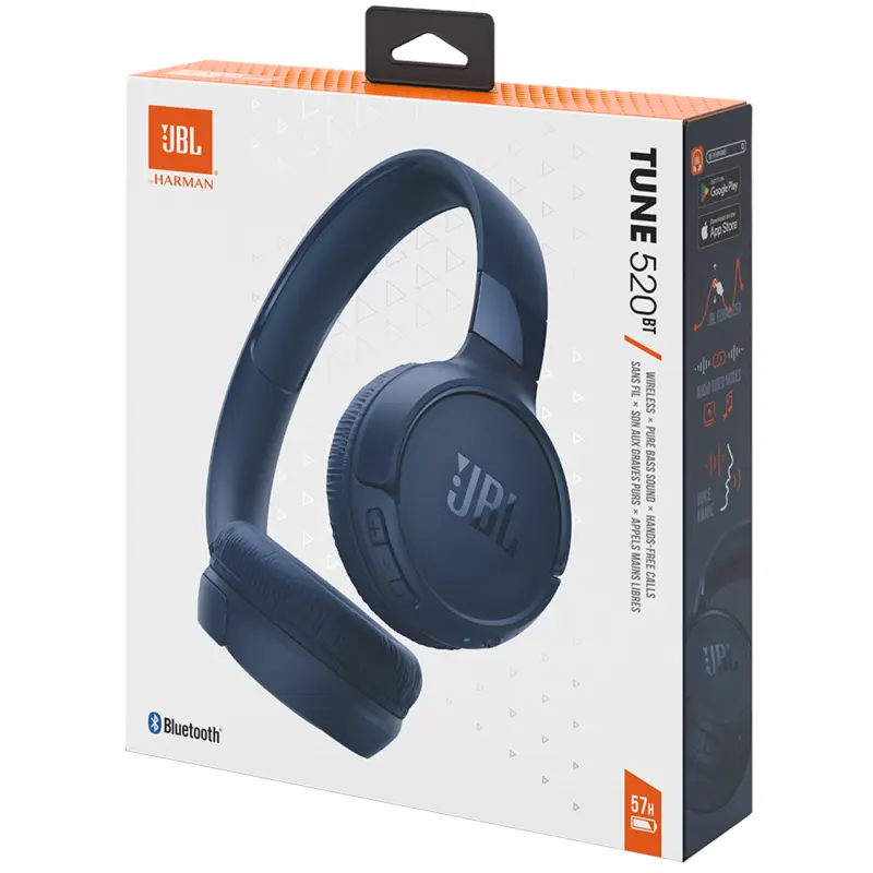 Casque Sans Fil Bluetooth JBL Tune 520BT / bleu