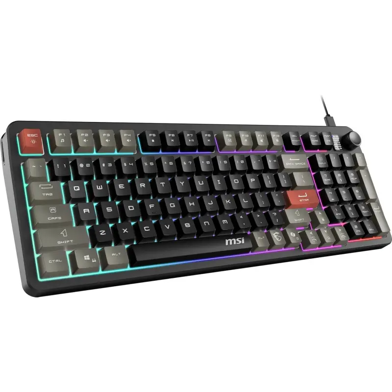 Clavier Gaming Filaire MSI Forge GK110 / QWERTY / USB / Noir