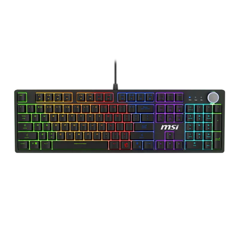 Clavier Gaming Filaire MSI FORGE GK320 / Mécanique / Red switches / Noir