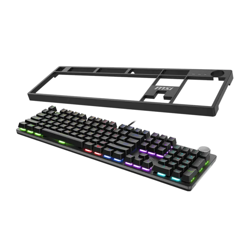 Clavier Gaming Filaire MSI FORGE GK320 / Mécanique / Red switches / Noir